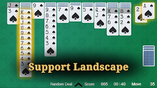 برنامه‌نما Spider Solitaire عکس از صفحه