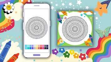 Coloring Book Creative Mandala Poster
