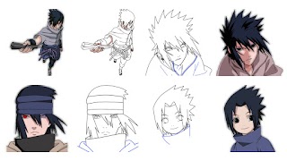Como desenhar Sasuke Uchiha imagem de tela 2