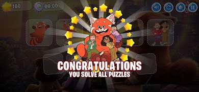 Turning Red playtime game पोस्टर