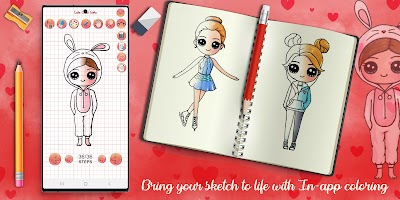 Draw Chibi Cute Girls & Dolls screenshot 5