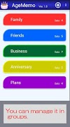 AgeMemo syot layar 2