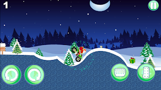 Santa Gift Bike Affiche