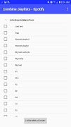 Combine playlists - Spotify 스크린샷 3