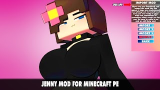 Jenny Mod for Minecraft PE الملصق