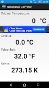 Convertidor de temperatura captura de pantalla 1
