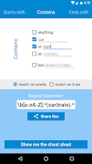 برنامه‌نما RegEx Generator عکس از صفحه