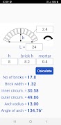 پوستر Brick arch calculator
