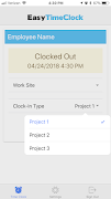Easy Time Clock 스크린샷 2