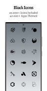Dark Side Black Icon Pack 截图 1
