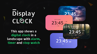 Big Clock Display Lock Screen پوسٹر