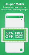 Coupon Maker - Voucher Design ảnh chụp màn hình 1