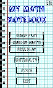 My Math Notebook ポスター