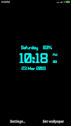 Digi Clock Lwp captura de pantalla 1