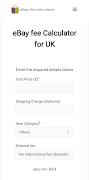 Ebay Fee Calculator poster
