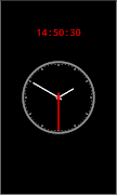 Simple analog clock Poster