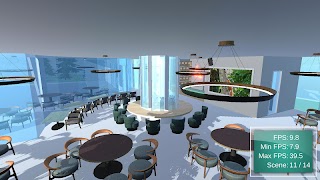 3D Benchmark - Luxury Cafe ภาพหน้าจอ 7