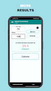 Calcula Conversiones y IMC ภาพหน้าจอ 5