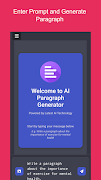 AI Paragraph Generator ảnh chụp màn hình 1