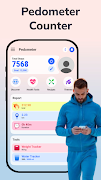 Pedometer - Track Steps الملصق