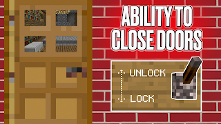 Lock Doors Mod Minecraft MCPE 스크린샷 1