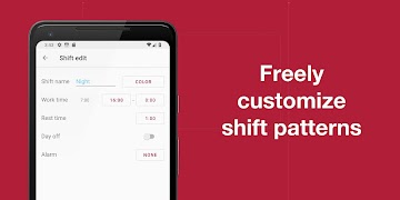 Shift Work Calendar Planner स्क्रीनशॉट 3
