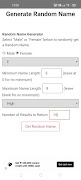 Random Name Generator capture d'écran 5