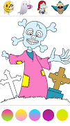 Horror coloring book glitter screenshot 2