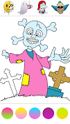 Horror coloring book glitter screenshot 2
