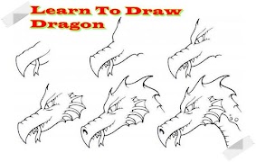Aprende a dibujar Dragón captura de pantalla 4