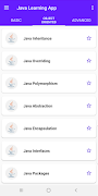Java Learning App capture d'écran 1