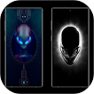 Buitenaards behang-icoon