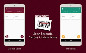 برنامه‌نما Barcode to Sheet عکس از صفحه
