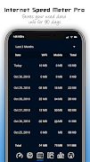 برنامه‌نما Internet Speed Meter Pro عکس از صفحه