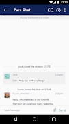 برنامه‌نما Pure Chat - Live Website Chat عکس از صفحه