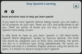 Easy Spanish Learning captura de pantalla 3