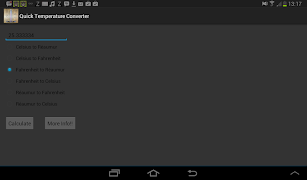Quick Temperature Converter স্ক্রিনশট 2