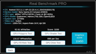 Real Benchmark PRO (CPU, GPU) 截圖 2