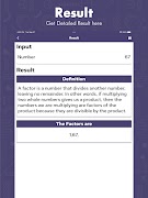 Factor Calculator 截圖 5