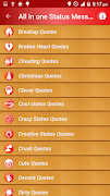 All Status Messages & Quotes screenshot 1