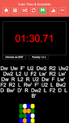 Cube Timer & Scrambler LITE स्क्रीनशॉट 2