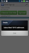Email Sign Up screenshot 2