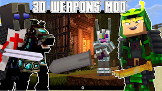 3D craft weapons mod 海报
