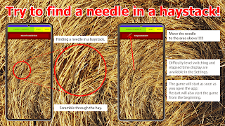 a needle in a haystack-poster