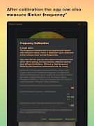 برنامه‌نما LED Light Flicker Meter عکس از صفحه