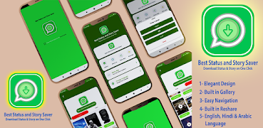 Status Saver - Save Status & Stories پوسٹر