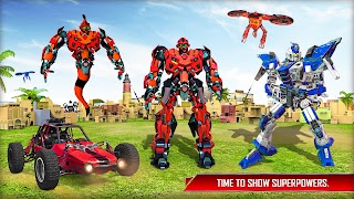 Ghost Robot Car Game Transform : War Robot Games Affiche