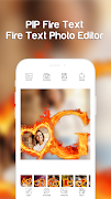 Fire Text Photo Frame screenshot 4