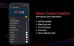 2 Schermata Digital Clock Widget – Custom
