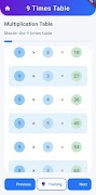 Multiplication Table Trainer imagem de tela 1